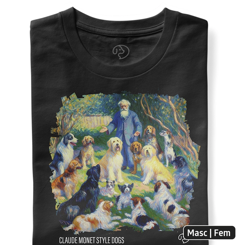 AUrte - Claude Monet Style Dogs