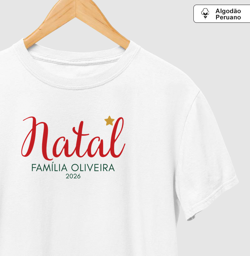 Natal - Família Oliveira - 2026 (algodão peruano)