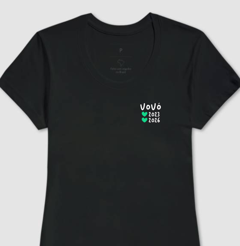 Vovó 2023 & 2026 - coração verde (minimalista)