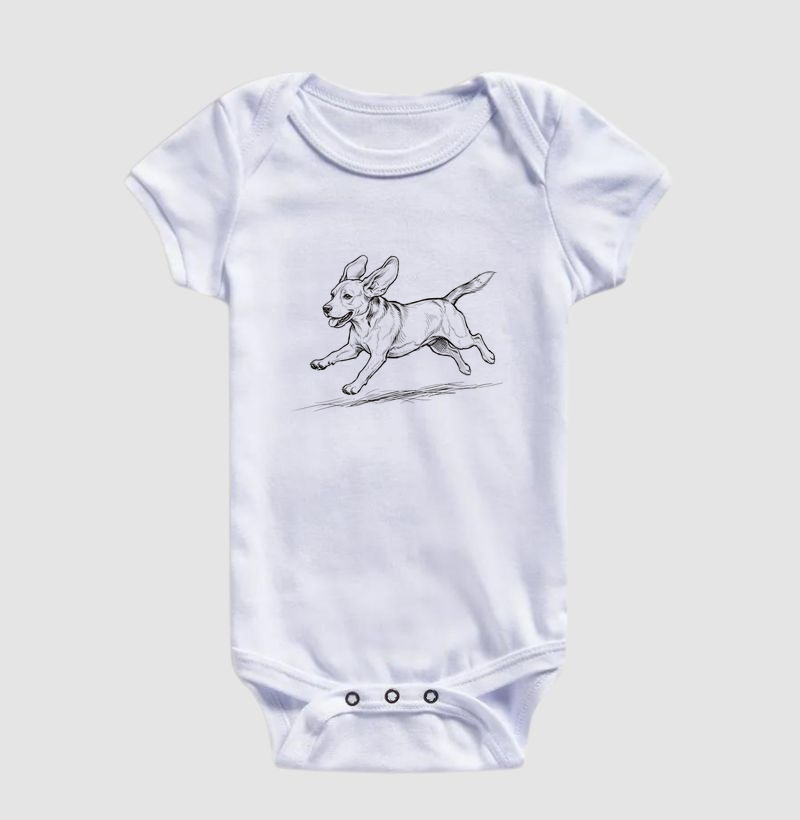 Beagle - Desenho - Body Infantil