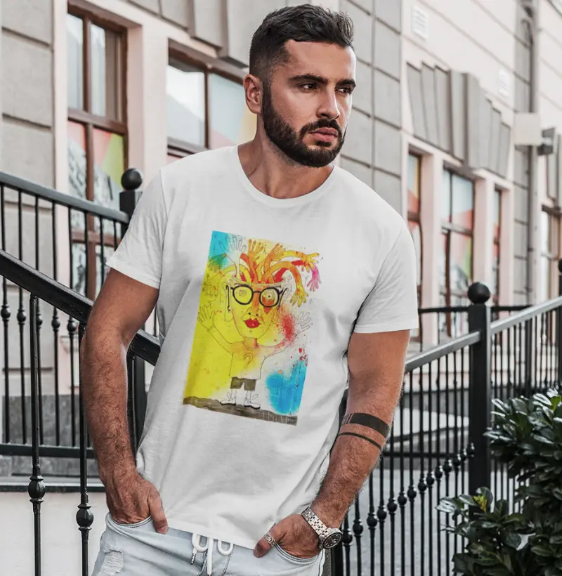 Camiseta Adulto Cabeça não para by Beto Bauer