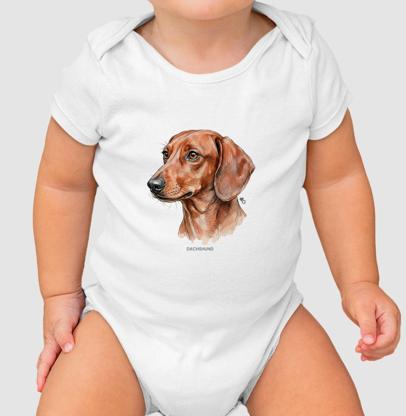 Cães - Dachshund - Body Infantil