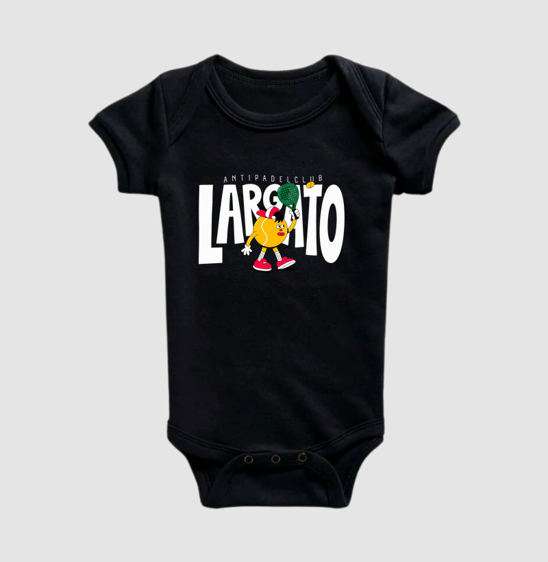Camiseta Largato Anti Padel Club Mascote Vermelha