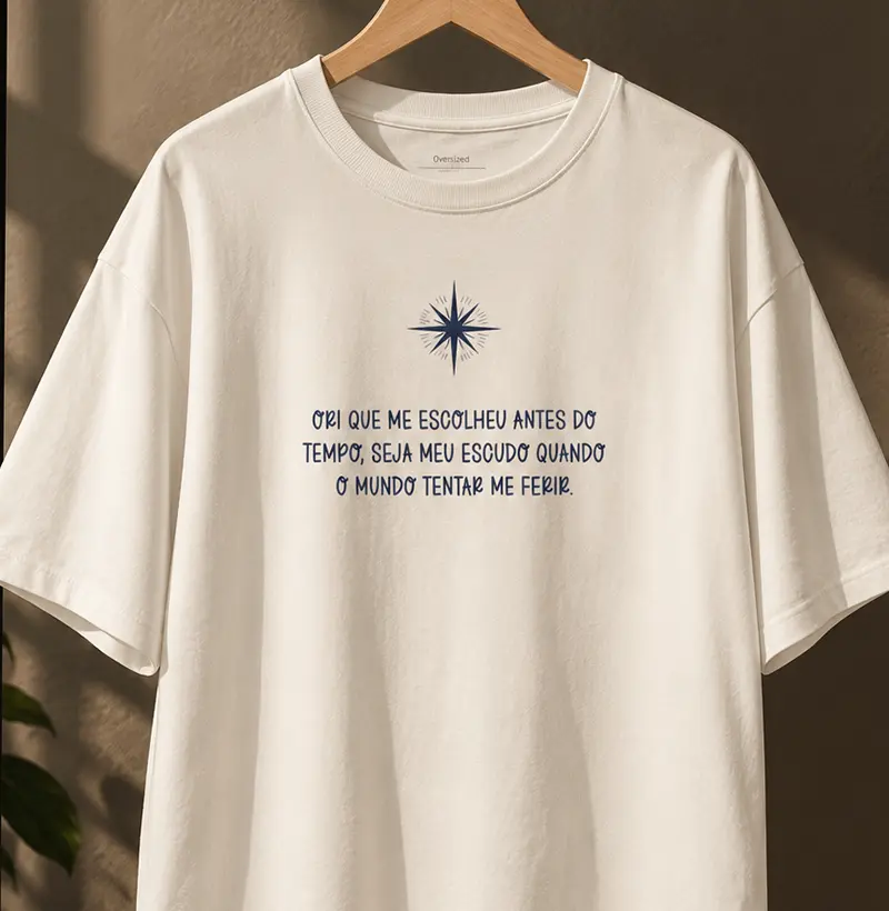 Oversized - Ori que me escolheu - Camiseta Oversized