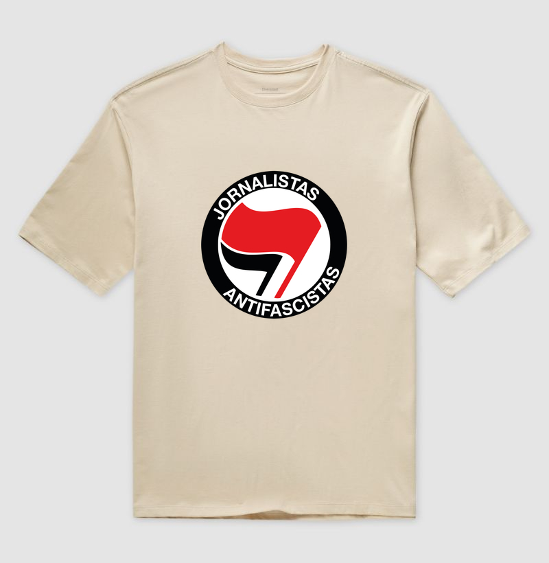 JORNALISTAS ANTIFASCISTAS - Camiseta Oversized