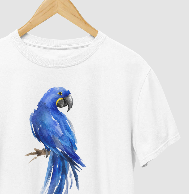 Camiseta Arara-Azul – Aves do Brasil - Camiseta
