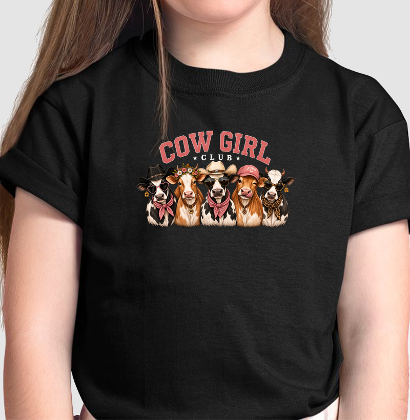 Cow Girl Club - KIDS - Camiseta Infantil
