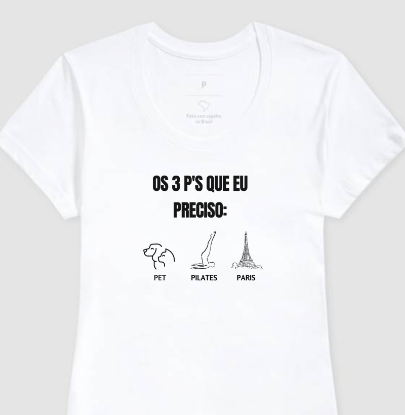 Os 3 P's que eu preciso.