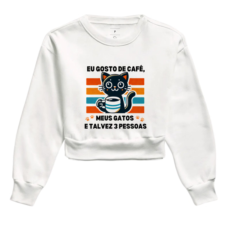 Gato e Café Estilo Retrô