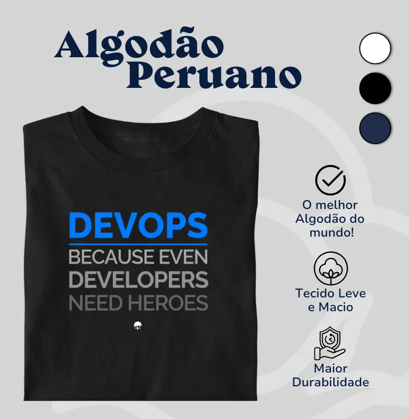 Camiseta DevOps Heróis