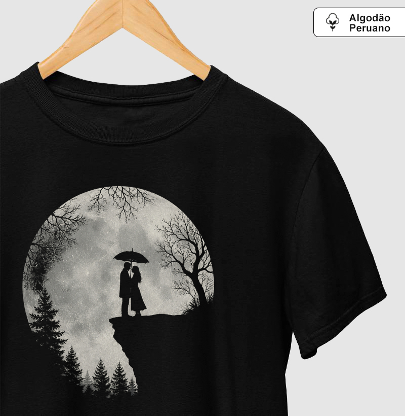 Camiseta Premium - Casal coreano a sombra da lua
