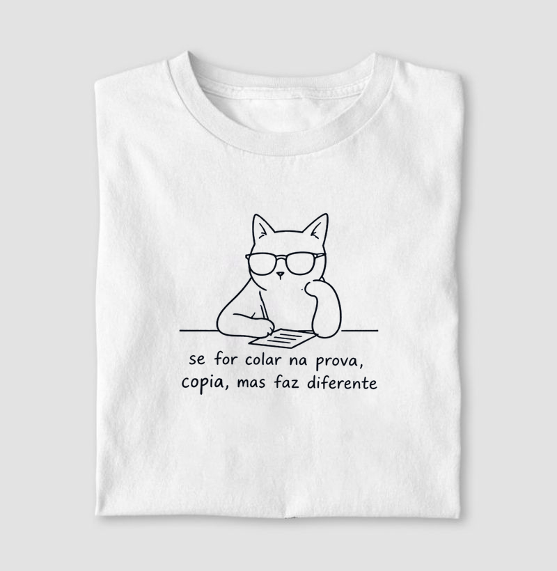 Se for colar na prova, copia, mas faz diferente - Minimalista