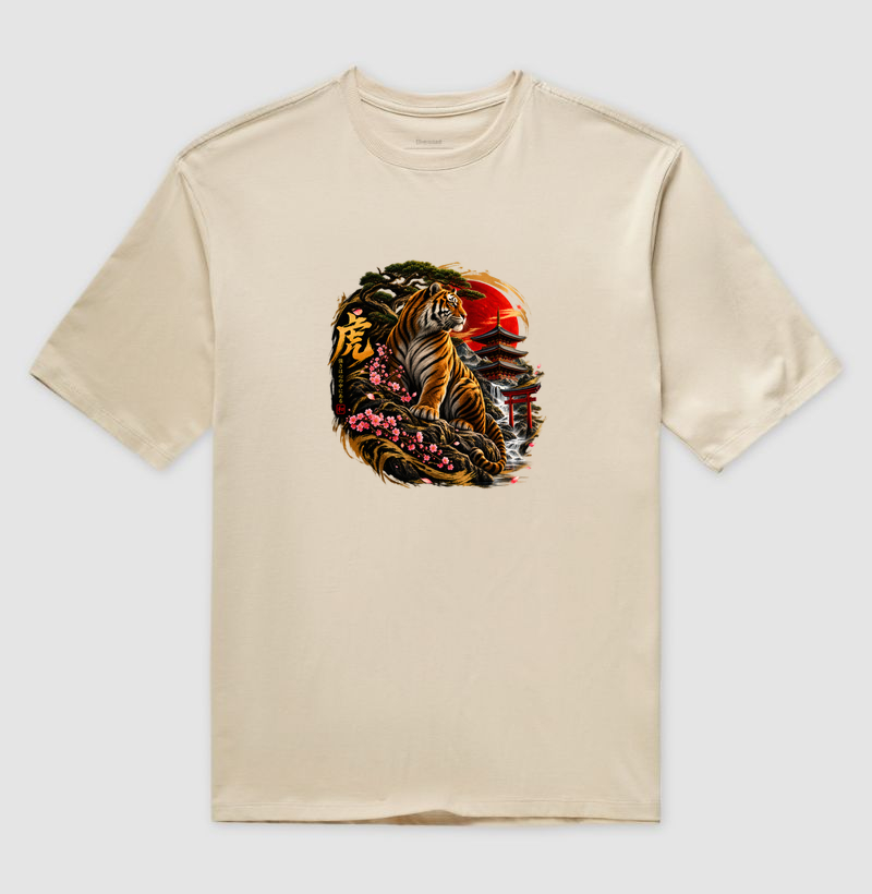 A Força do Tigre - Camiseta Oversized