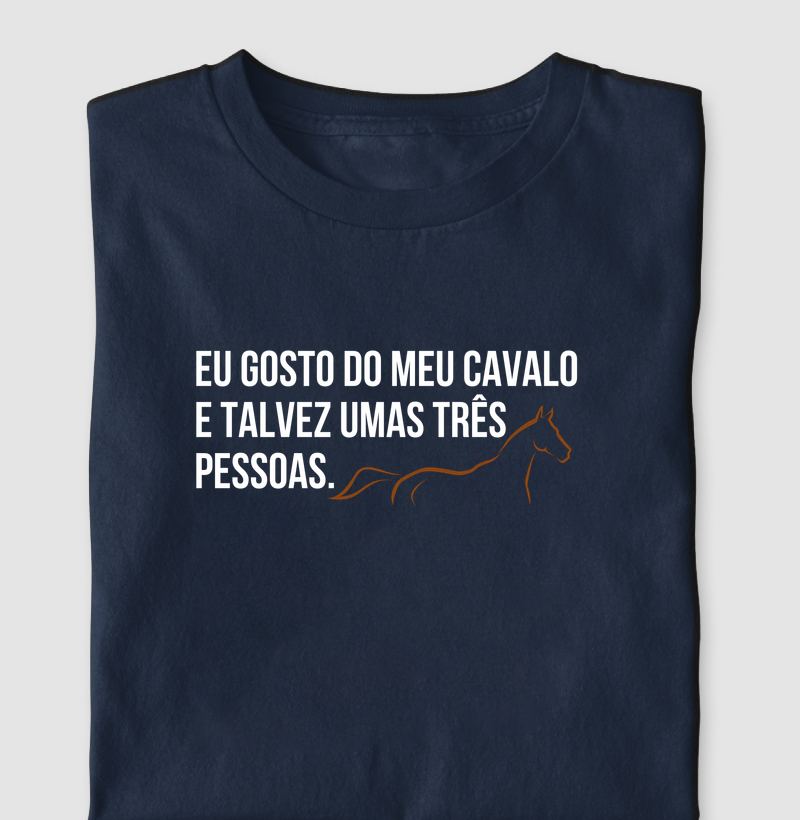 Eu gosto do meu cavalo e mais 3 pessoas 