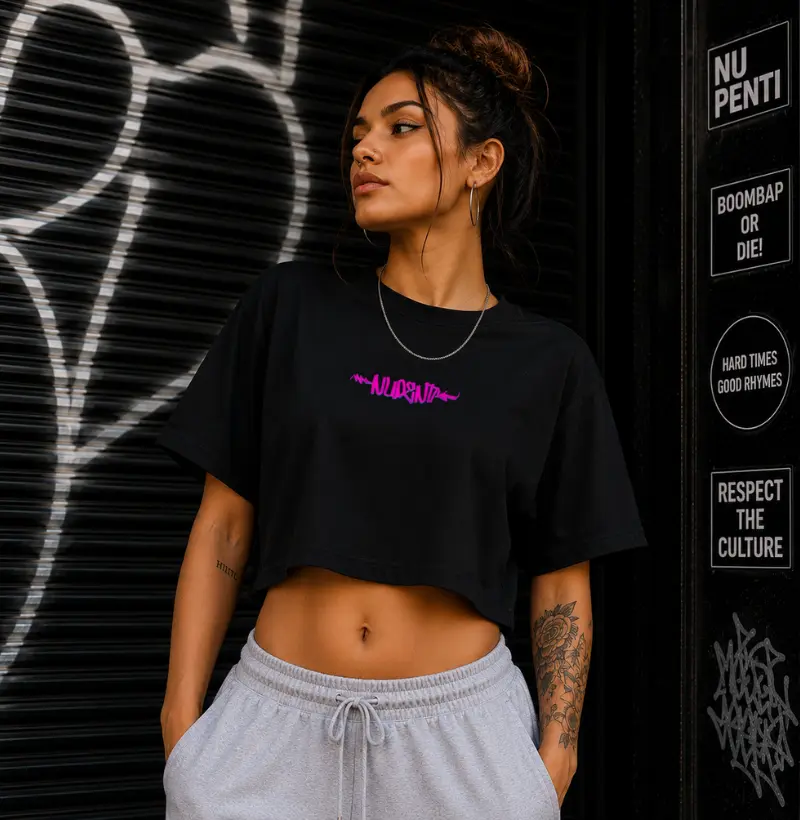 Camiseta cropped Nu penti 