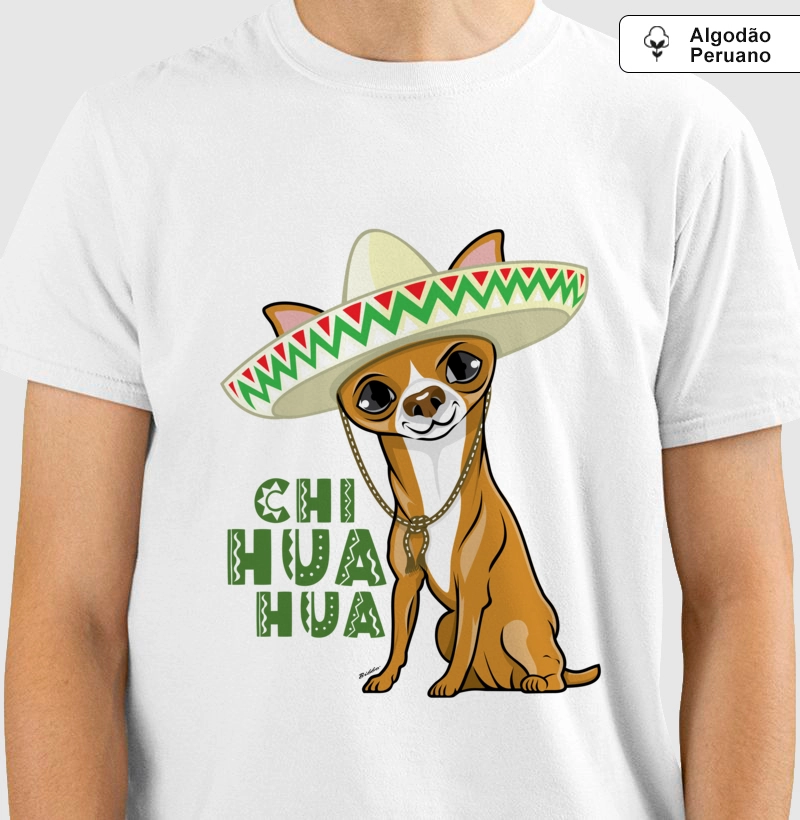 Camiseta Algodão Peruano Chihuahua 02
