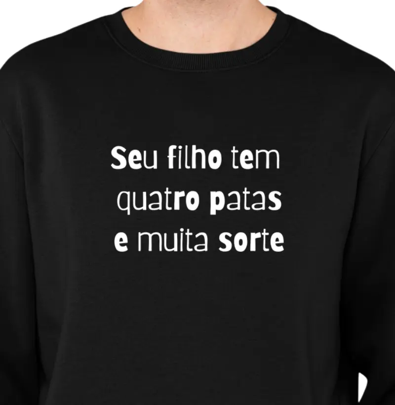 Seu filho tem 4 patas e muita sorte