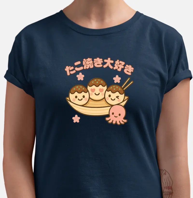 Camiseta Eu Amo Takoyaki