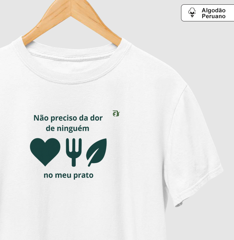 Não preciso da dor de ninguém no meu prato