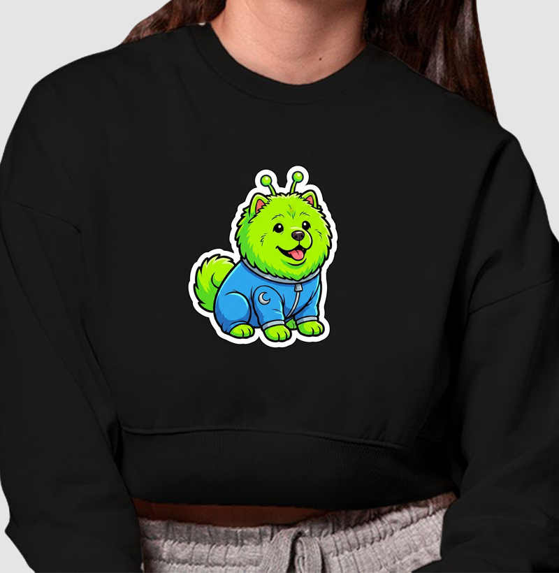 Cropped Moletom O Visitante