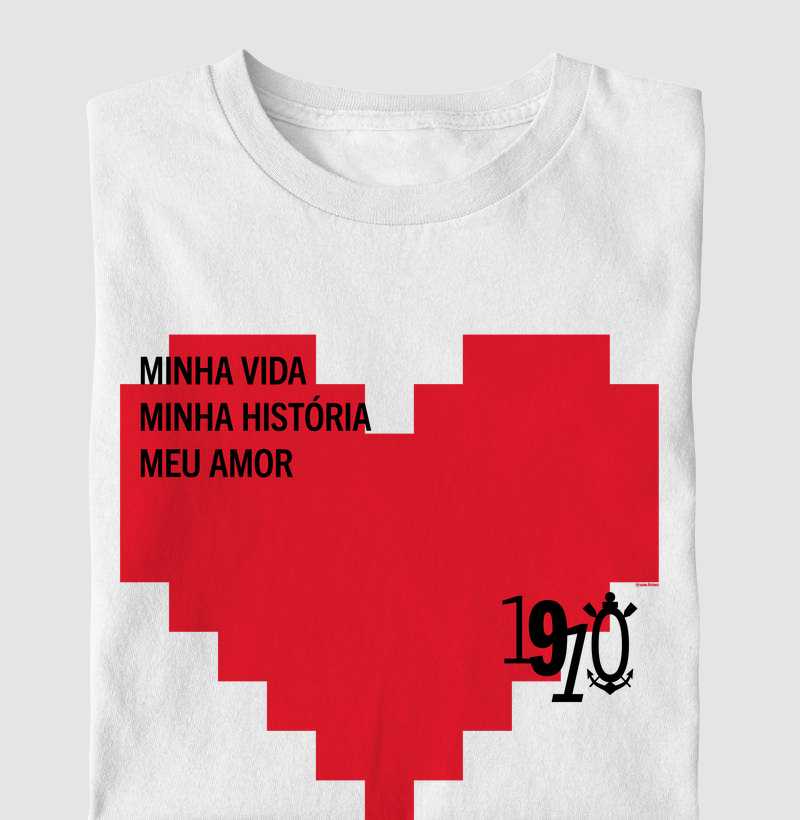 Camiseta Coração Corinthiano