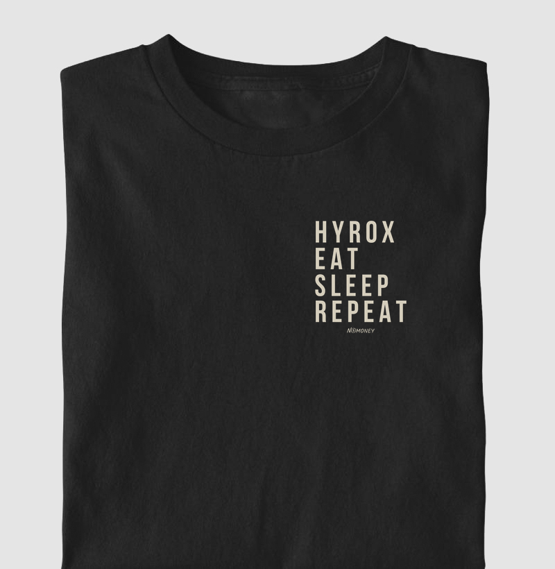 Camiseta Infantil Hyrox. Eat. Sleep. Repeat.