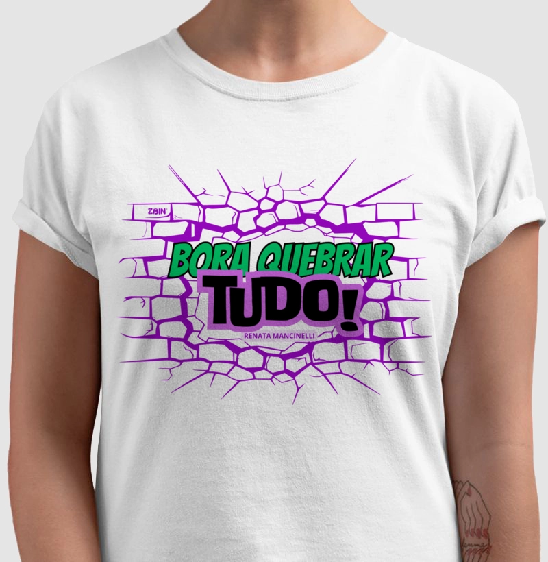 CAMISETA FRASES - INSTRUTORES - RENATA MANCINELLE