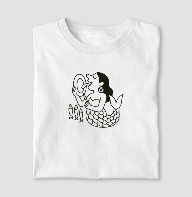 Camiseta O Prato da Sereia - por Maísa Campos