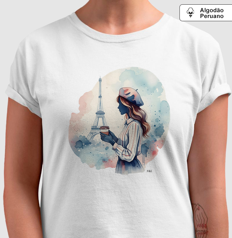Camiseta Algodão Peruano - Café Parisiense 