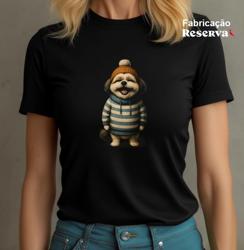 Shih Tzu de toca de lã