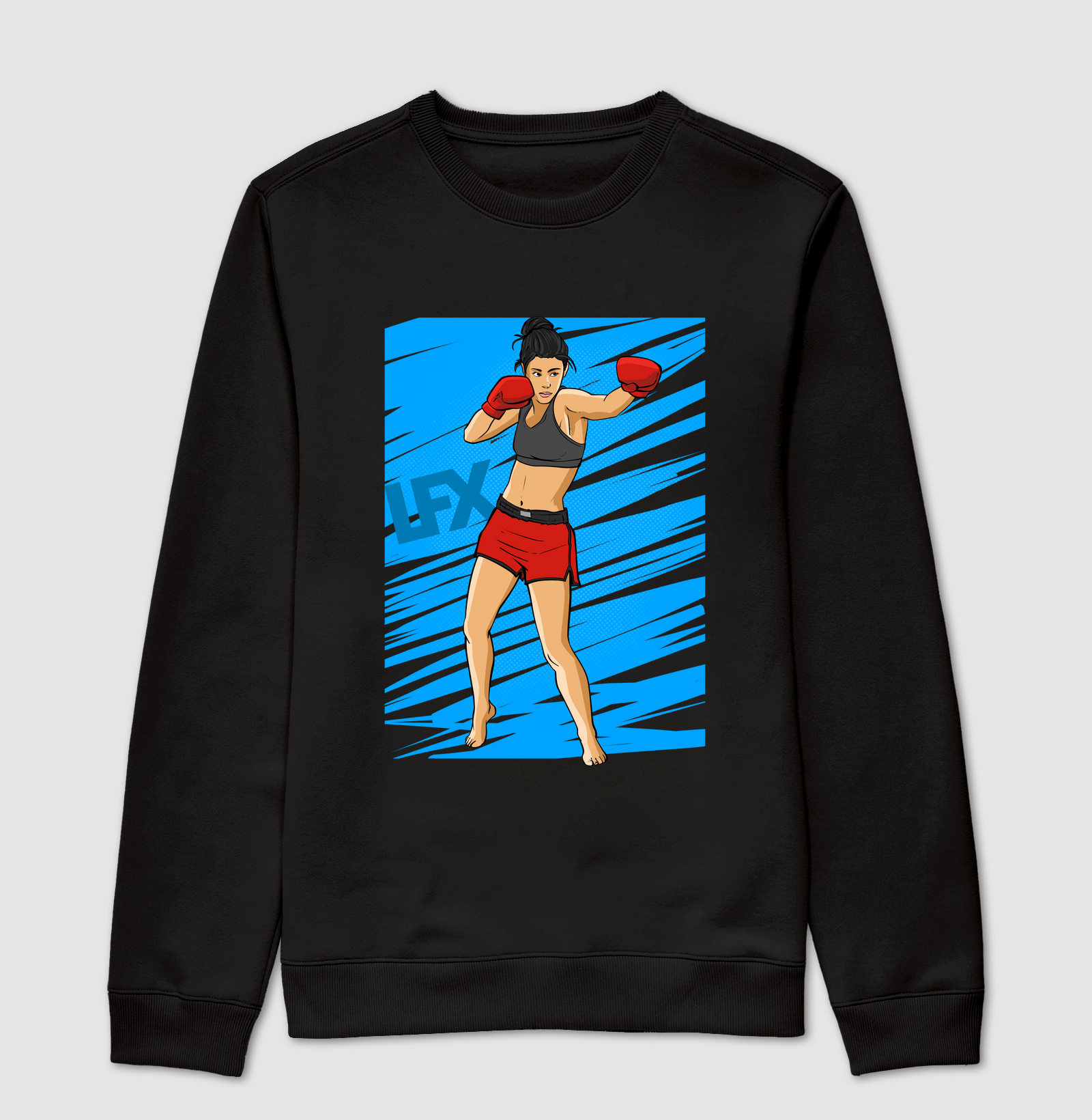 Mulher fazendo Jab V01