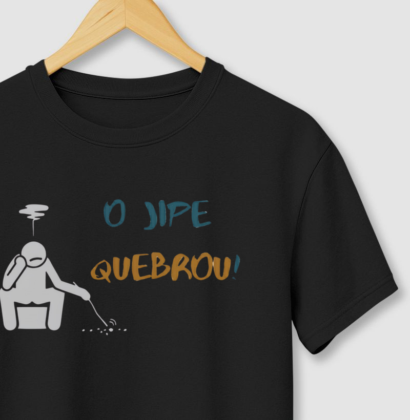 O jipe quebrou