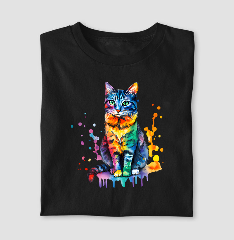 Gato colors aquarela