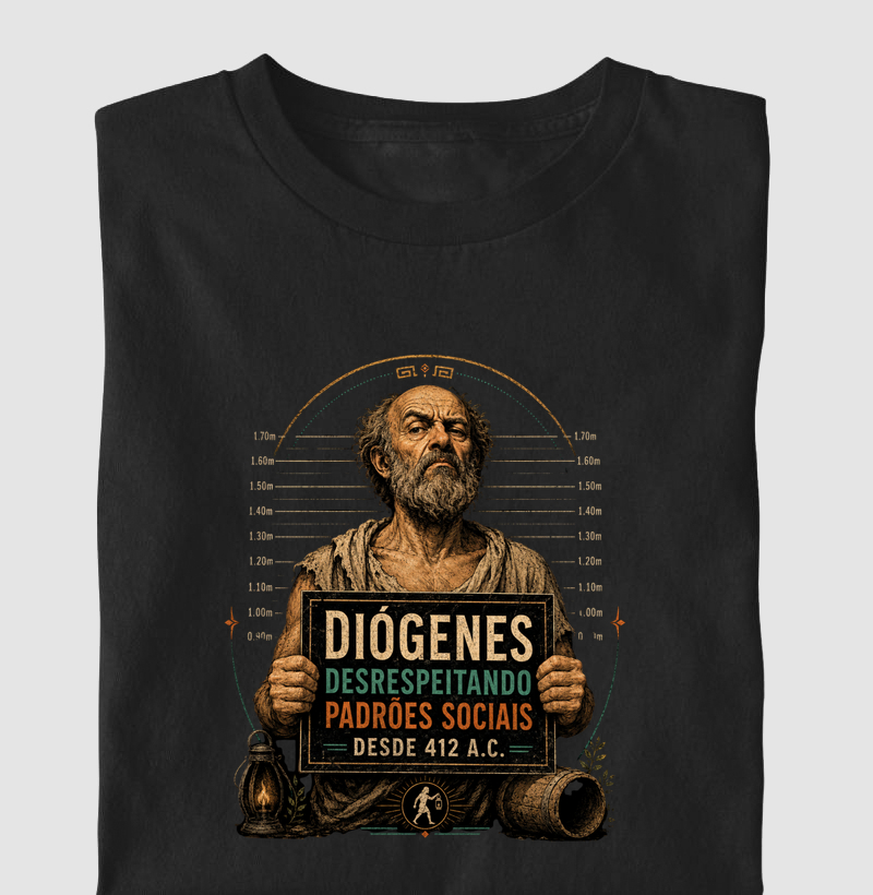 Diógenes - Desrespeitando padrões sociais - Camiseta