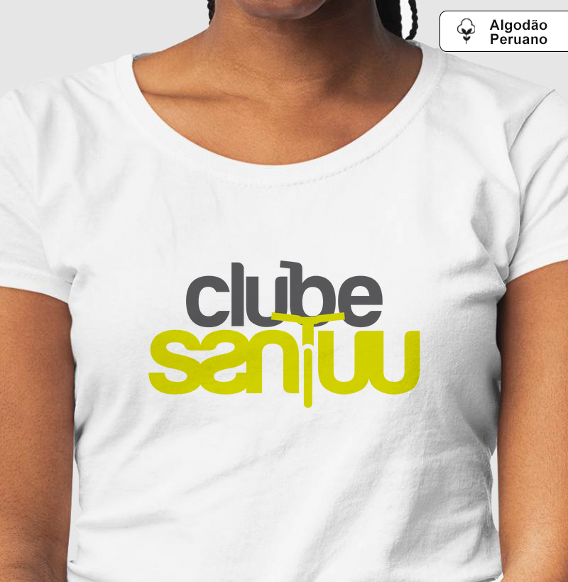Camiseta Algodão Peruano Masc/Fem "Clube Santuu"