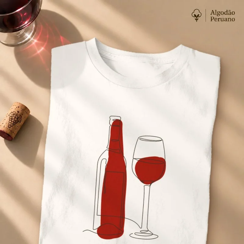 Camiseta Elegância do Vinho