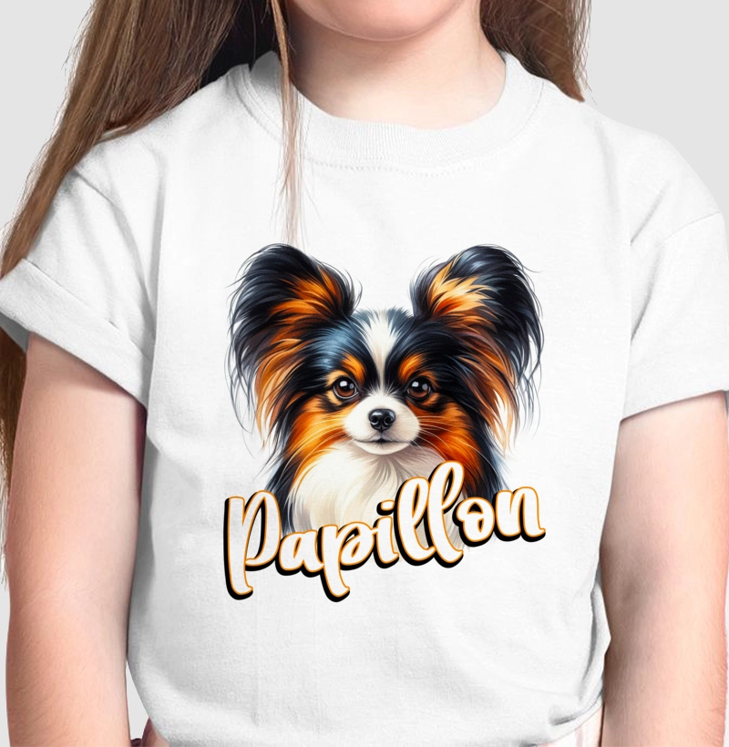 Camiseta Infantil Papillon Head