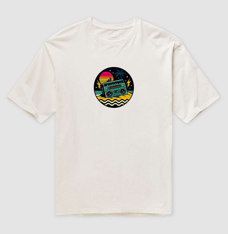 Camiseta Oversized Sunset Carioca — Boombox na Orla | Posto80
