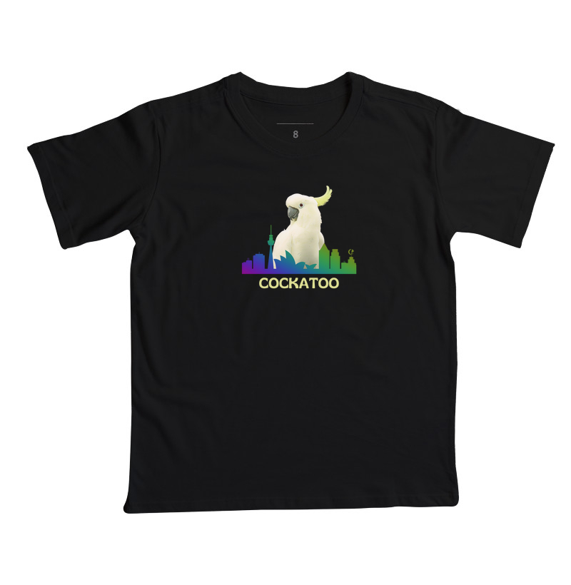 Camiseta Infantil Cacatua Galerita - Austrália 