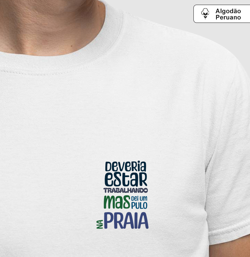 DEVERIA ESTAR TRABALHANDO, MAS DEI UM PULO NA PRAIA