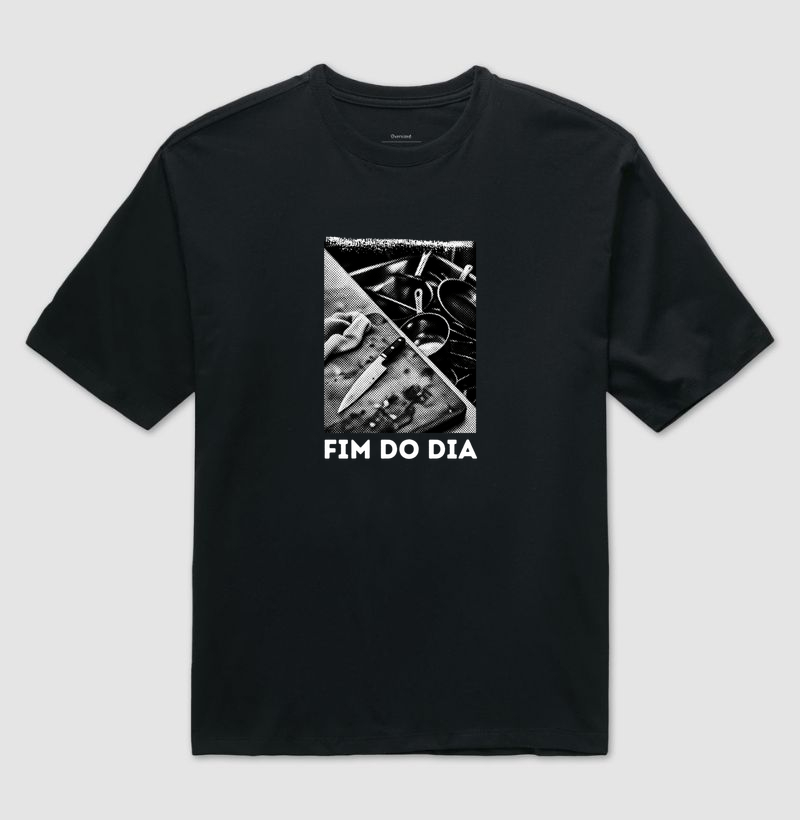 fim do dia - Camiseta Oversized