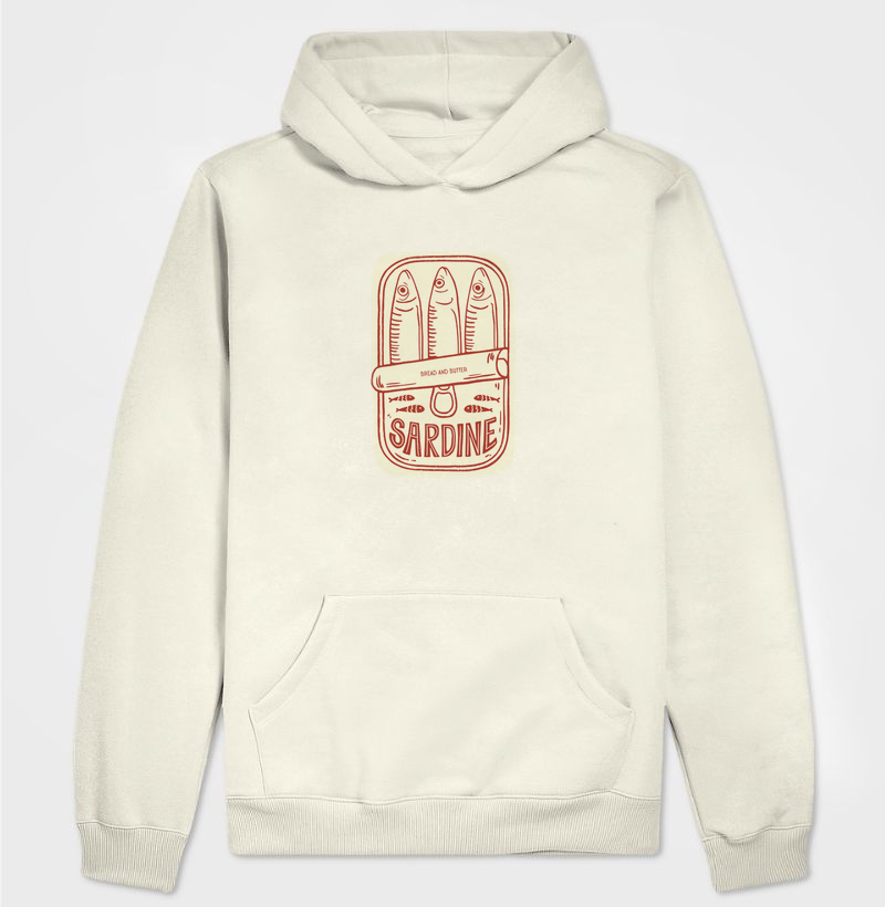 Moletom Capuz Sardine B&B Red
