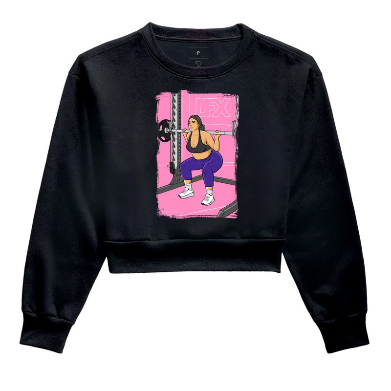 Mulher fazendo Agachamento no Smith V03