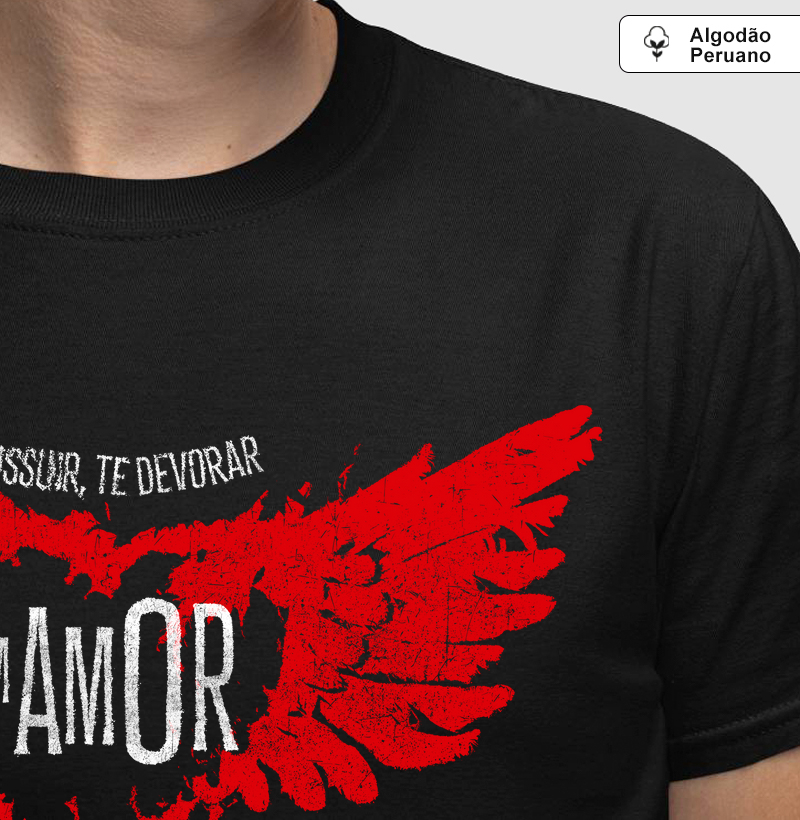 Camiseta Algodão Peruano Axé - Com Amor
