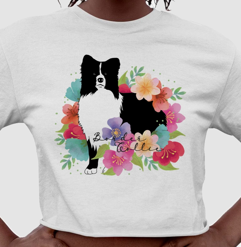 Border Collie Floral