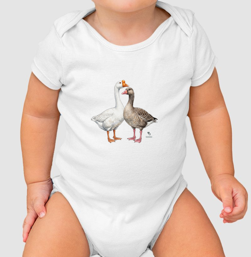 Aves - Gansos - Body Infantil