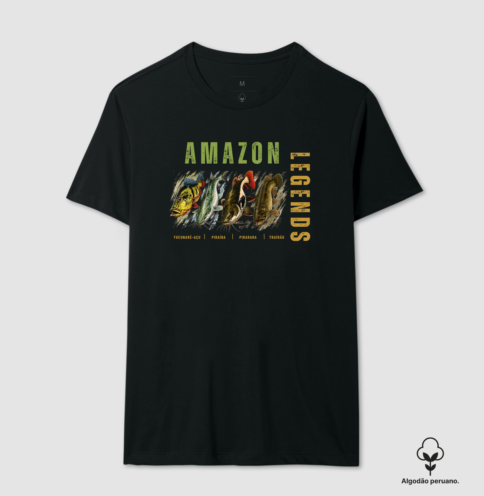 AMAZÔNIA — GIGANTES AMAZÔNICOS (Algodão peruano) - Camiseta Algodão Peruano