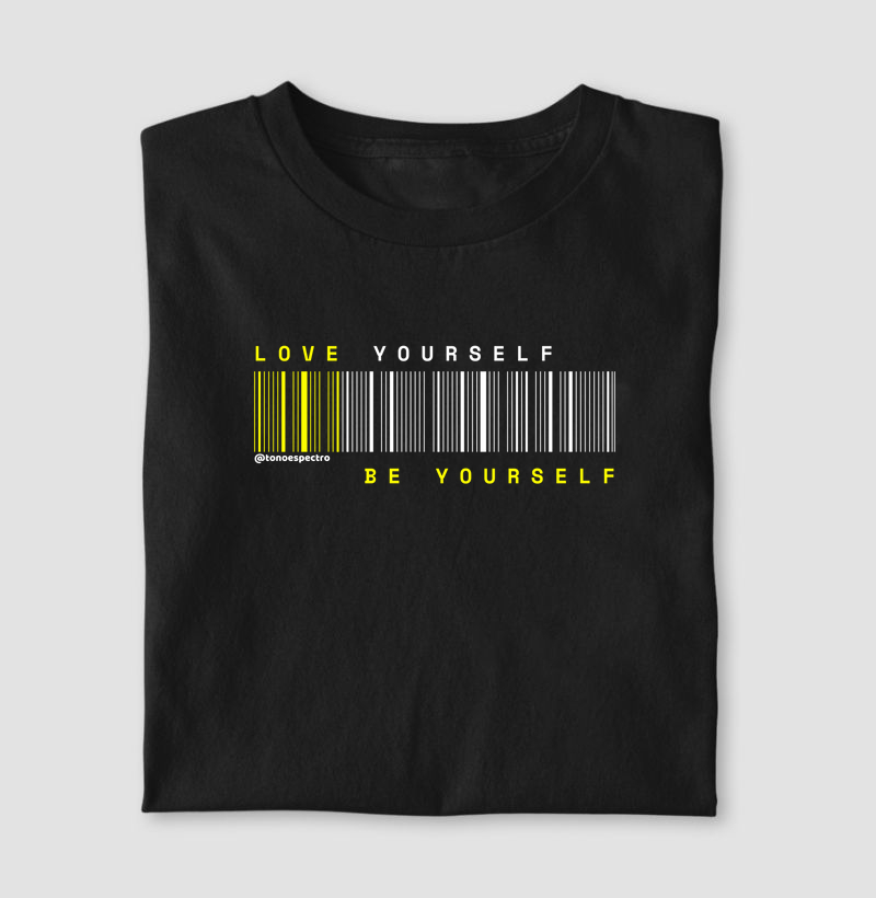 Love yourself, be yourself - amarela
