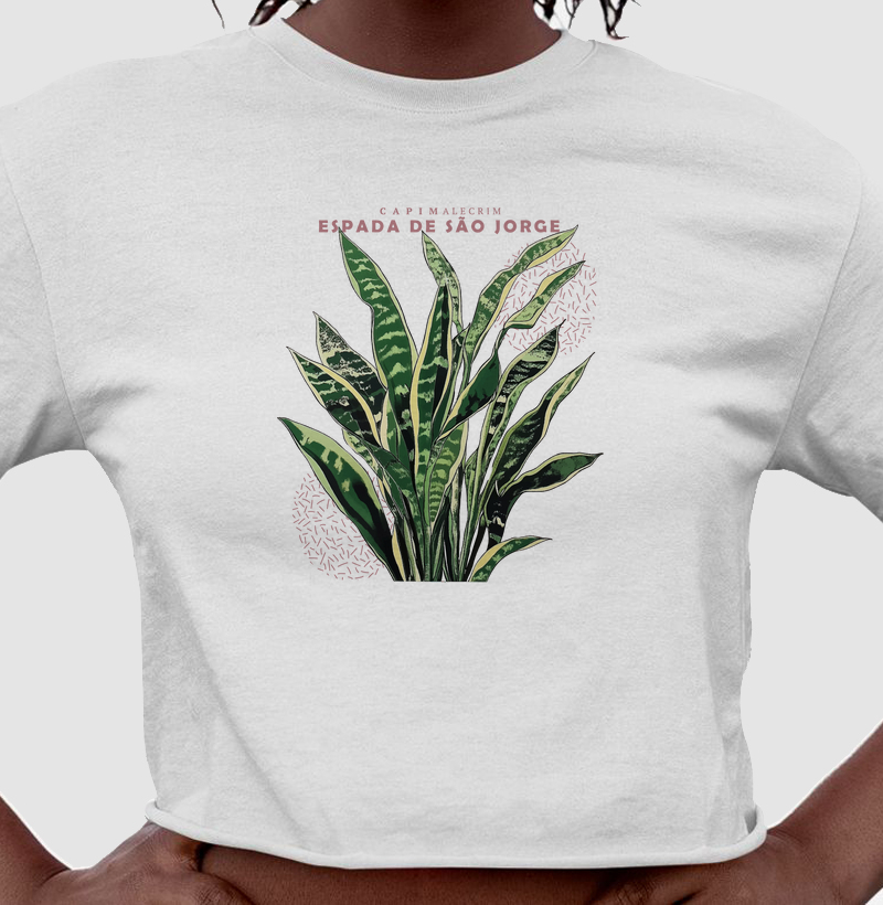T-shirt Cropped - Espada de São Jorge 