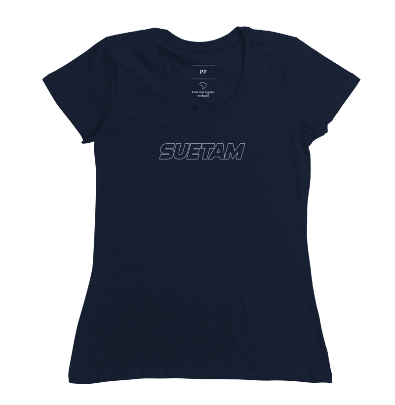 CAMISETA FEMININA CONTORNO TRAÇADO SUETAM